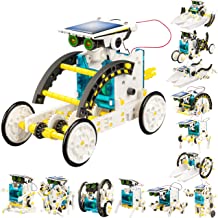 STEM 13-in-1 Solar Power Robots Creation Toy, Educational Experiment DIY Robotics Kit, Science Toy Solar Powered Building Robotic Set Age 8-12 for Boys Girls Kids Teens to Build