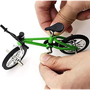 Finduat Miniature Metal Finger Mountain Bike Toy, Finger Bicycle Mountain Bike Cool Boy Toy Creative Game Gift for Kid (4 Pack)