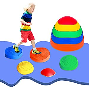 OMNISAFE Balance Stepping Stones for Kids, Non-Slip Textured