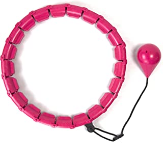 Weighted Hula Hoop for Adults and Kids, Adjustable Hula Hoop for Weight-Loss, Infinity Hoop, Smart Weighted Hula Hoop with Plus Size