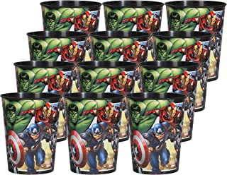 Marvel Avengers Superhero Birthday Party Supplies Set of 12 16oz Plastic Reusable Favor Cups
