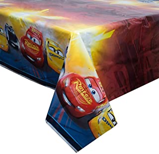 Unique Disney Cars Plastic Tablecloth, 84" x 54", Multi (59923)