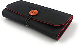 MRGC Felt Soft Case Carrying Bag for PSP 1000 / PSP 2000 / PSP 3000 / Nintendo 2DS XL - Portable Travel Case, Protective Pouch for Handheld Retro Game Console (Black)