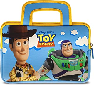Pebble Gear Toy Story 4 Carry Bag - Universal Neoprene Kids carrry Bag in Pixar Toy Story 4-Design, for 7" Tablets (Fire 7 Kids Edition, Fire HD 8 case), Durable Zip, Woody and Buzz Lightyear