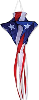 Premier Kites Patriotic Star Twister Wind Spinner | American Flag Windsock Spinner for Patriotic Outdoor Decorations | Hanging Wind Spinners for Your Home and A Great Camper Windsock, 42 Inches