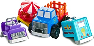 Magnetic Build-A-Truck County Fair Magnetic Toy Play Set, 5 Pieces