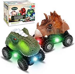 Dinosaur Toys Toddler Boy Toys: Dinosaur Toys for Kids 3-5,Toy Cars for 3 4 Year Old Boys Girls Birthday Gifts, Dino Toddler Toys Age 3-4, Baby Toys