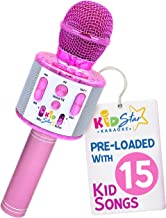 Move2Play, Kids Star Karaoke, Kids Microphone, Bluetooth + 15 Pre-Loaded Nursery Rhymes, Girls Toy and Gift for 2, 3, 4, 5, 6+ Years Old