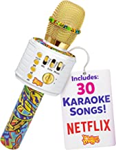 Move2Play Bluetooth Karaoke Microphone & MP3 Player - 30 Famous Song, Gift for Boys and Girls Age 3 4 5 6 7 8 Years Olds, Colorful