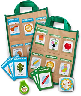 Melissa & Doug Let’s Explore Indoor/Outdoor Scavenger Hunt Play Set – 80 Double-Sided Cards