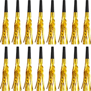 24 Pieces Gold Noise Makers Noise Makers for Adults Party Blowers Noisemakers for Birthday Graduation Sporting Events New Years Party Favor Supplies