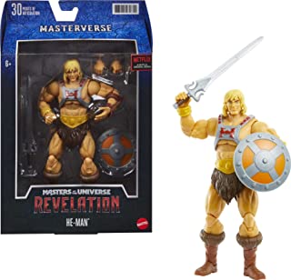 Masters of the Universe Masterverse Collection, Revelation He-Man 7-in Motu Battle Figure for Storytelling Play and Display, Gift for Kids Age 6 and Older and Adult Collectors,GYV09