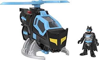 Imaginext DC Super Friends Batman Toy Helicopter with Spinning Propellers and Claw for Preschool Pretend Play, Bat-Tech Batcopter