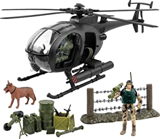 Click N’ Play Military Attack Combat Helicopter 20 Piece Play Set with Accessories.