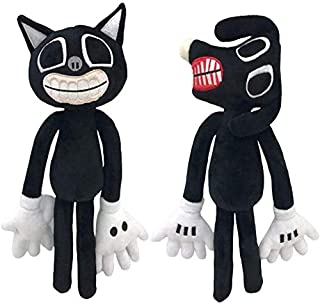 Cartoon Cat Plush Cute Dog Toys Double Head Plush Doll for Easter Halloween Christmas Birthday Party Gifts and Decorations Kids Room Decorations (2 set-black01)