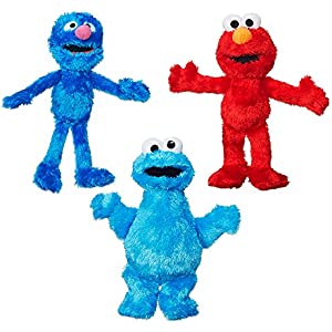 Sesame Street Plush Bundle featuring Elmo, Cookie Monster and Grover, Ages 12 months and up (Amazon Exclusive)