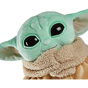 Star Wars The Child Plush Toy, 8-in Small Yoda Baby Figure from The Mandalorian, Collectible Stuffed Character for Movie Fans of All Ages, 3 and Older