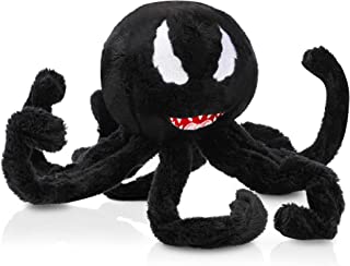 Qevxe 10inch Octopus Stuffed Animal, Black Symbiote Wrist Hugger Stuffed Pillow Plush Toy, Unique Gift for Kids Fans Collection
