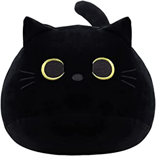 Black Cat Plush Toy Black Cat Pillow,Soft Plush Doll Cat Plushie Cat Pillow,Stuffed Animal Soft Plush Pillow Baby Plush Toys Cat Shape Design Sofa Pillow Decoration Doll