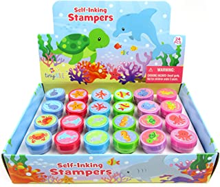 TINYMILLS 24 Pcs Sea Animals Ocean Life Stampers for Kids