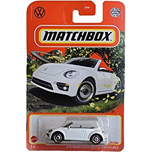 Matchbox 2019 Volkswagens Beetle Convertible, [White] 27/100