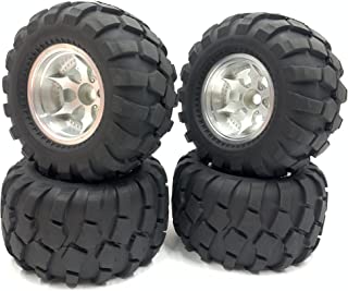 1/12 Scale XS Flux Wheels & Rims/Tires 4pcs for 1/12 1/10 Scale MT HPI Racing E-Firestorm Flux Savage 4x4 Truck HSP REDCAT VRX FS Tamiya KYOSHO