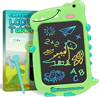 LCD Writing Tablet Kids Toys - 10"Learning Drawing Board Dinosaur Toys for 3 4 5 6 7 8 Year Old Boys Girls Birthday Gifts Idea, Toddler Educational Light Doodle Pad Christmas Present Stocking Stuffers