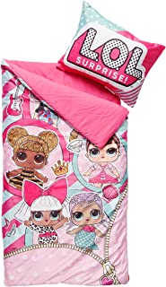 LOL Surprise Slumber Bag with Pillow, Pink, 26"x46"