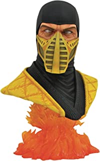 DIAMOND SELECT TOYS Mortal Kombat 11: Scorpion Legends in 3-Dimensions 1:2 Scale Bust, Multicolor, 10 inches