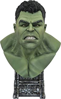 DIAMOND SELECT TOYS Legends in 3-Dimensions: Marvel Thor Ragnarok Hulk 1: 2 Scale Bust, Multicolor, 10 inches
