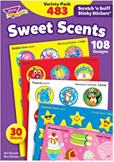 Sweet Scents Variety Pack of Scratch 'n Sniff Stickers, 483 count, Multi (T-83901)