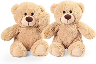 BenBen 10 inch Teddy Bear Stuffed Animals, 2 Pack Small Baby Bear Plush, Soft Toy for Kids, Boys and Girls