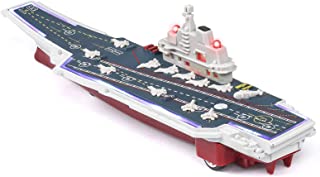 OTONOPI Aircraft Carrier Model Battleship Military Vehicles Diecast Warship Pull Back Toy Ship Collection