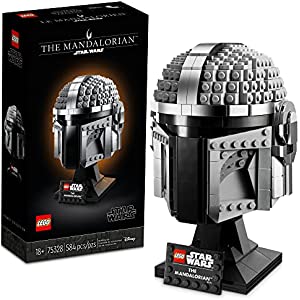 LEGO Star Wars The Mandalorian Helmet 75328 Creative Building Kit for Adults; Collectible Build-and-Display Model; Fun, Birthday Present or Surprise Treat for Fans (584 Pieces)