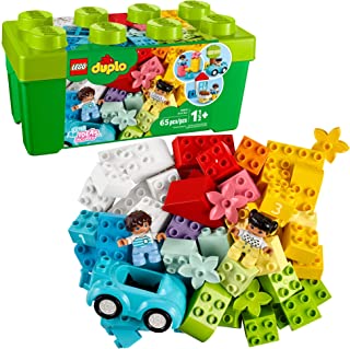 LEGO DUPLO Classic Brick Box 10913 First Set with Storage Box, Great Educational Toy for Toddlers 18 Months and up (65 Pieces)