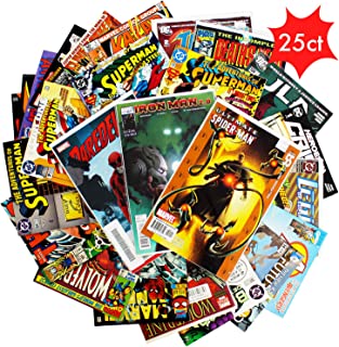 Comic Book Collection Gift Pack | Lot of 25 Unique Marvel & DC Comic Books Only | Good Condition or Better | Perfect Marvel Comics Gift for Men | Marvel & DC Comics Collection