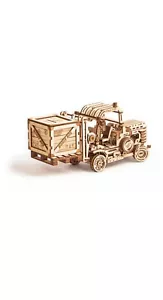 Wood Trick Forklift Car Truck Mechanical Wooden 3D Puzzle Model Assembly DIY Kit