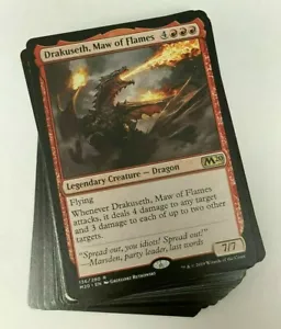 ***Custom Commander Deck*** Drakuseth - Red Dragon Tribal - EDH MTG Magic Cards