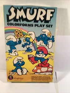 Vintage 1981 Peyo The Smurfs Colorforms Play Set