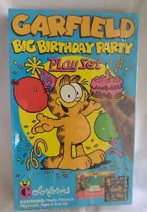 Vintage 80's Garfield Colorforms Big Birthday Party Play Set New / Sealed