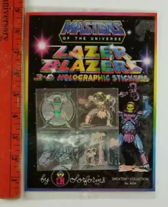 Vintage 1980's Masters of the Universe Skeletor Holographic Stickers (Sealed)