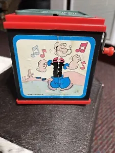 Vintage 1979 Popeye In The Music Box Musical Pop-up Nasta Hong Kong Not Working