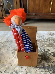 Vintage 1985 Jax of Maine Wooden Jack in the Box Clown