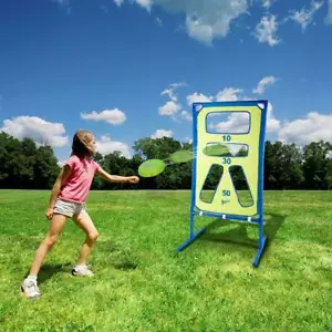 Frisbee Shooting Game Outdoor Garden Toy Throwing Score Target Kids Play Set
