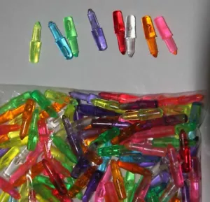 VINTAGE Lite Brite pegs 100 multi colors 1in         ( Ship out same day  )
