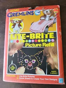 Lite Brite Picture Refill Pack, Gizmo From Gremlins, 1984, UNOPENED