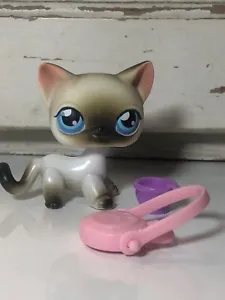 Littlest Pet Shop Pet Siamese Standing Cat Kitty CUTE RARE