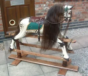 BEST Quality Rocking Horse hair Mane, Tail, F'lock set ON HIDE -CHESTNUT S, M, L