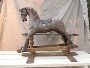 Horse, Glider, like Rocking, Antique, Beautiful Patina, F.H. Ayres ?, RARE
