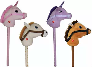 NEW Kids Hobby Horse or Unicorn with Galloping Neighing Sounds Childrens Toy